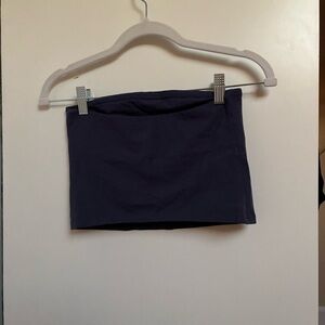Blue Mini Pencil Crop Top for Casual Wear